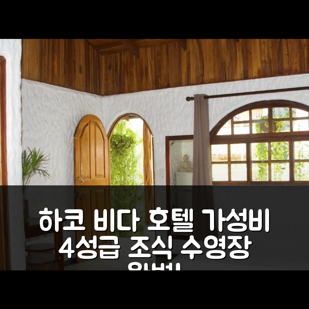 하코 숙소 여행 호텔 추천 비다 에르모사 호텔 | 가성비 뛰어난 4성급 조식과 수영장 정보 7가지