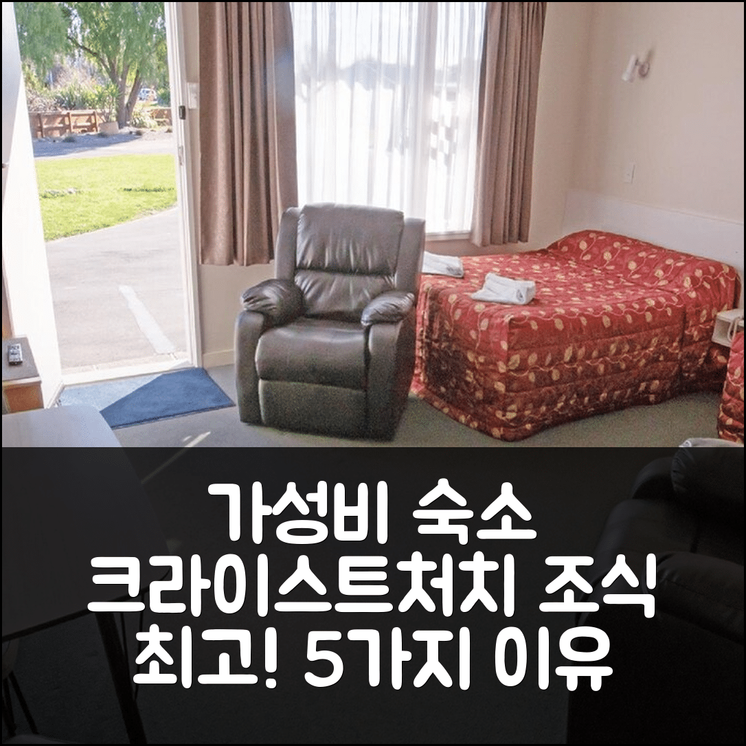 크라이스트처치 숙소 여행 호텔 추천 아카디아 모텔 | 가성비와 조식이 뛰어난 5가지 이유