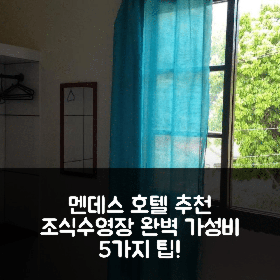 멘데스 숙소 여행 호텔 추천 마드리드 호텔 | 조식과 수영장이 뛰어난 가성비 5가지 팁