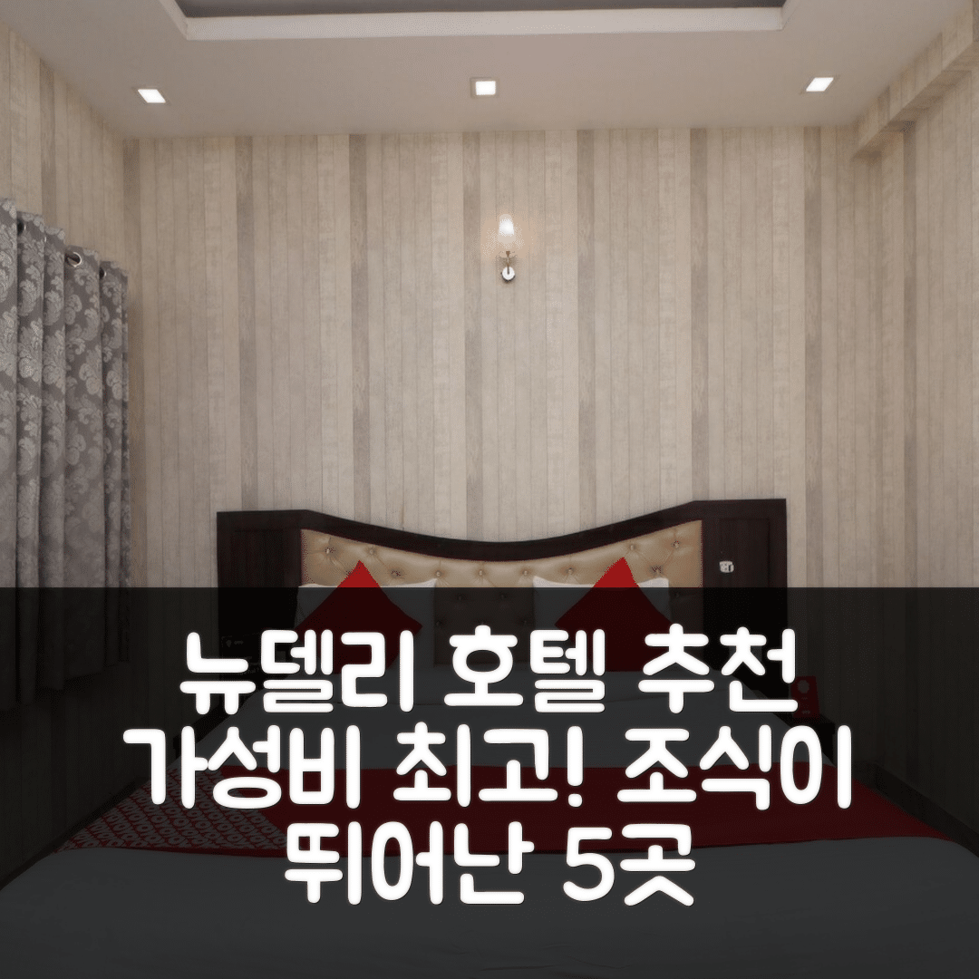 뉴델리 숙소 여행 호텔 추천 컬렉션 오 호텔 시티 포인트 | 가성비와 조식이 뛰어난 5가지 매력 포인트