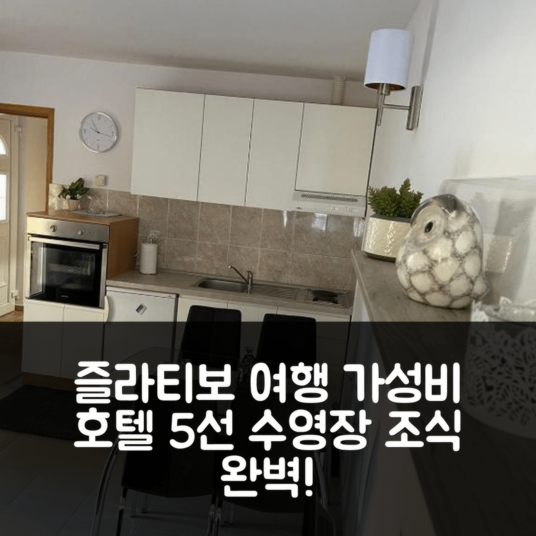 즐라티보 숙소 여행 호텔 추천 아파트만 빌라나 | 수영장과 조식이 뛰어난 가성비 5가지 이유