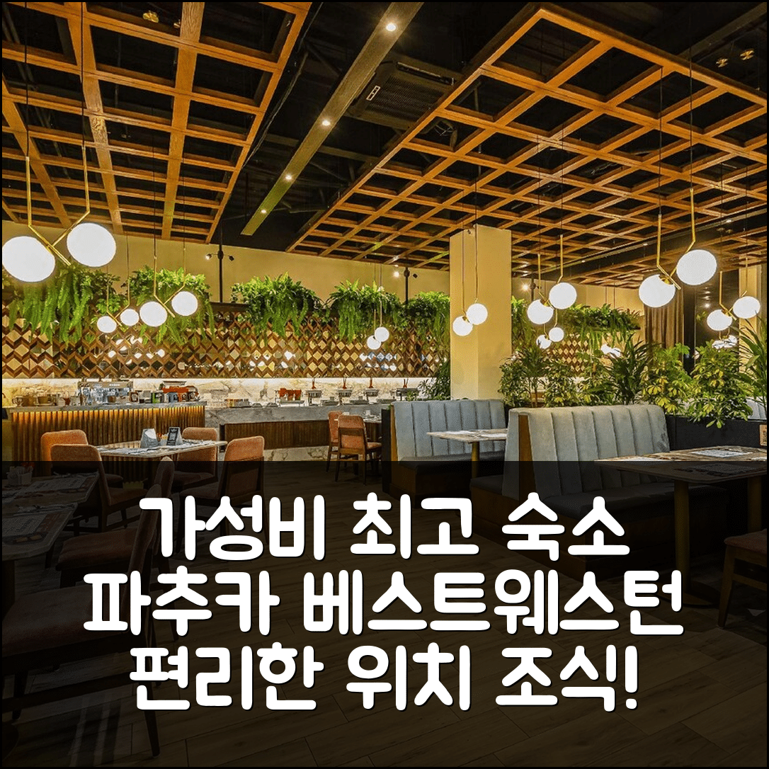파추카 숙소 여행 호텔 추천 베스트웨스턴 플러스 산타 세실리아 | 가성비 뛰어난 조식과 편리한 위치 5가지