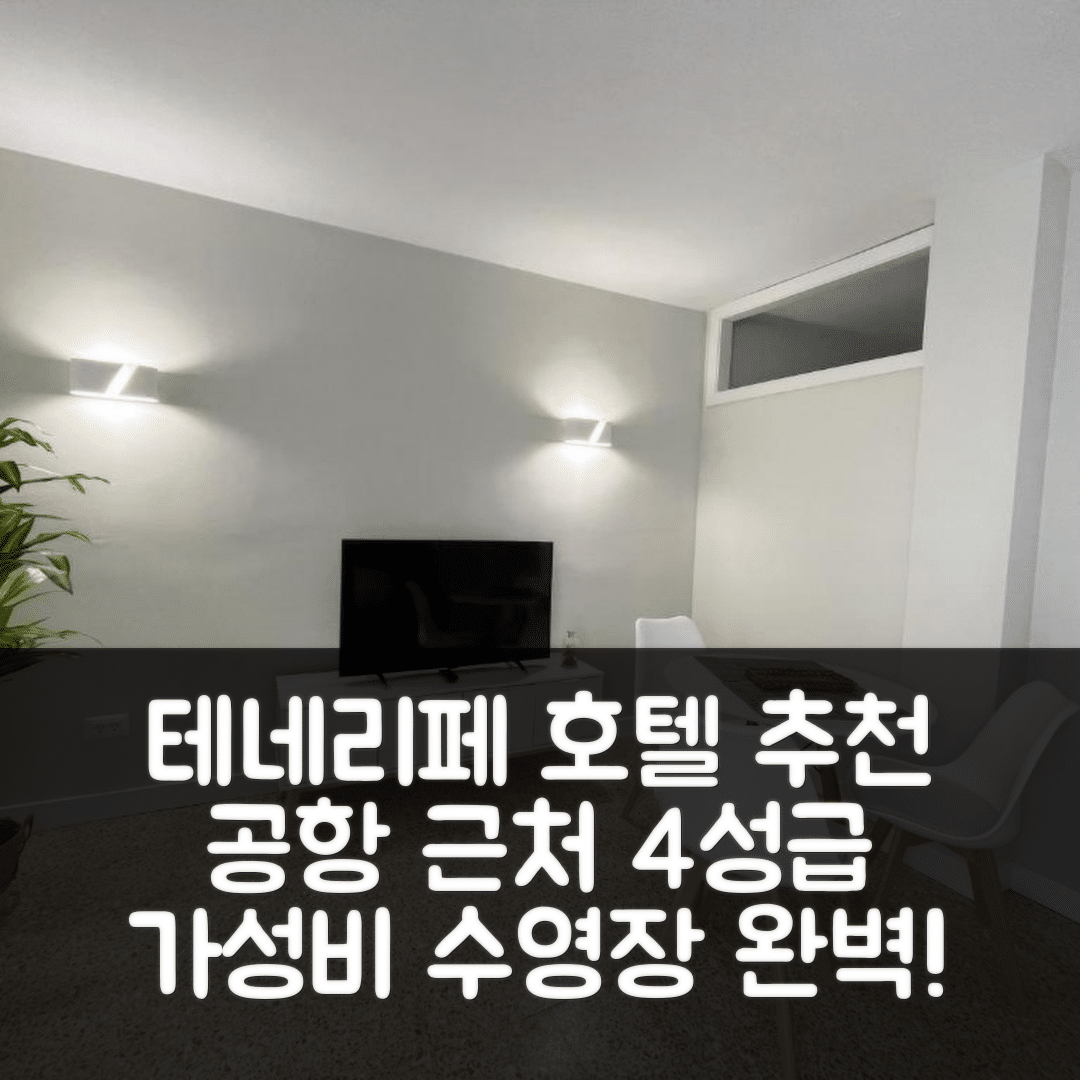 테네리페 숙소 여행 호텔 추천 에디피시오 플라야 | 공항 근처 4성급 조식과 가성비 뛰어난 수영장 5가지