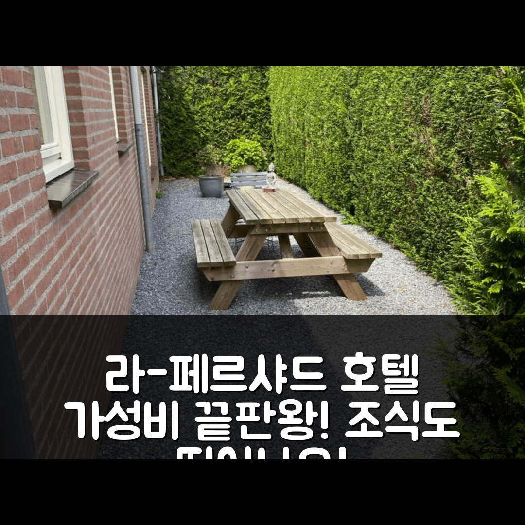 아른헴 숙소 여행 호텔 추천 라-페르샤드 호텔 | 가성비와 조식이 뛰어난 5가지 이유