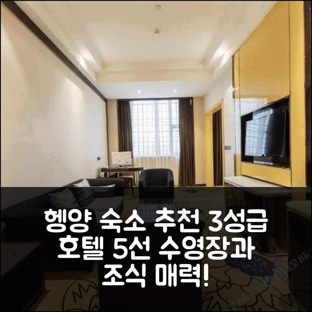 헹양 숙소 여행 호텔 추천 헝양전야수징디엔 | 3성급 가격과 수영장 조식이 매력적인 5가지 이유